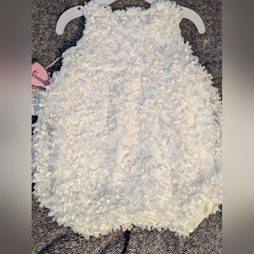 Nanette Baby White Floral Romper